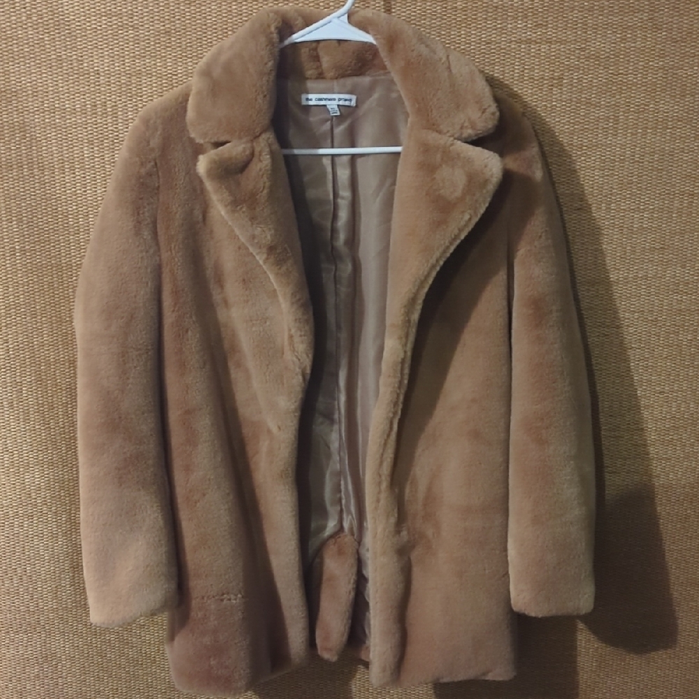 The Cashmere ProjectTan Teddy Coat Jacket XS
